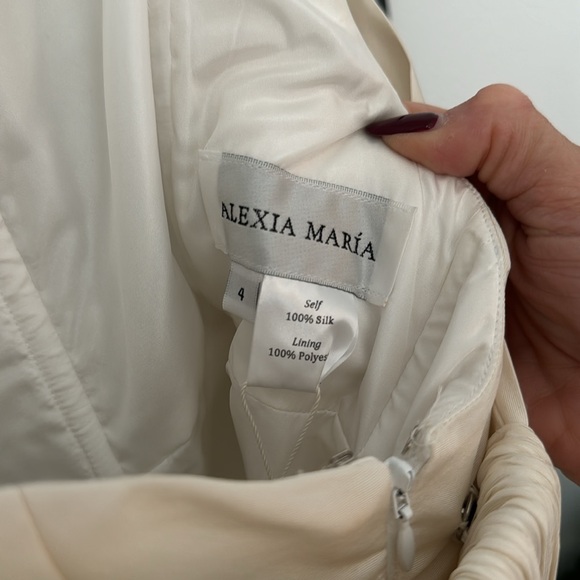 Alexia Maria Margaret Silk  Bow Dress - Picture 3 of 7